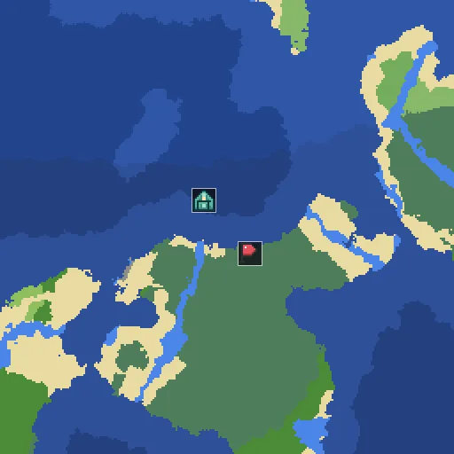 Map of seed 2095580138396470019: ocean monument near spawn
