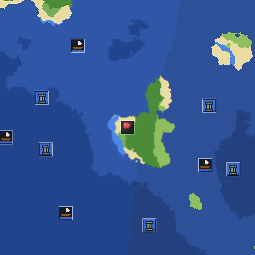 Map of seed 3745809971806071709: survival island