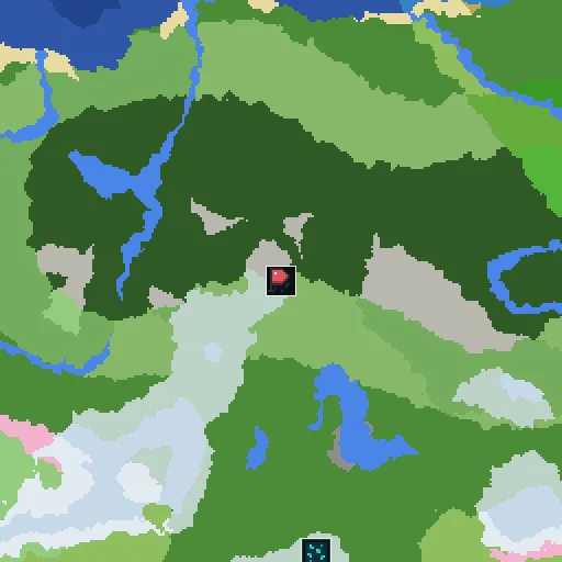 Map of seed 4149760532056490880: ancient city near spawn