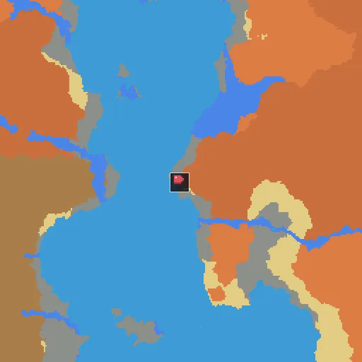Map of seed -7855634754569332199: badlands mesa at spawn