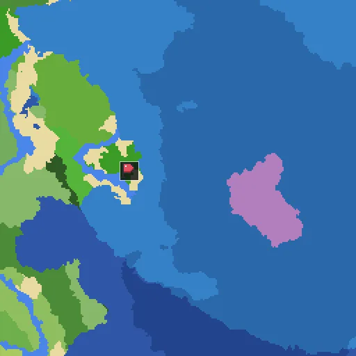 Map of seed -5714645381778488151: mushroom island near spawn